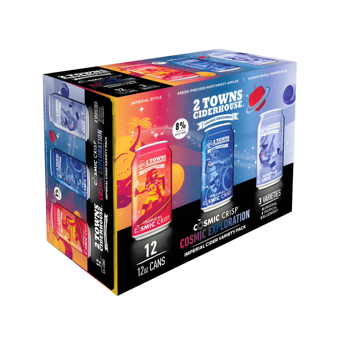 2 Towns Cosmic Exploration Variety 12 Pack | 12oz Cans
