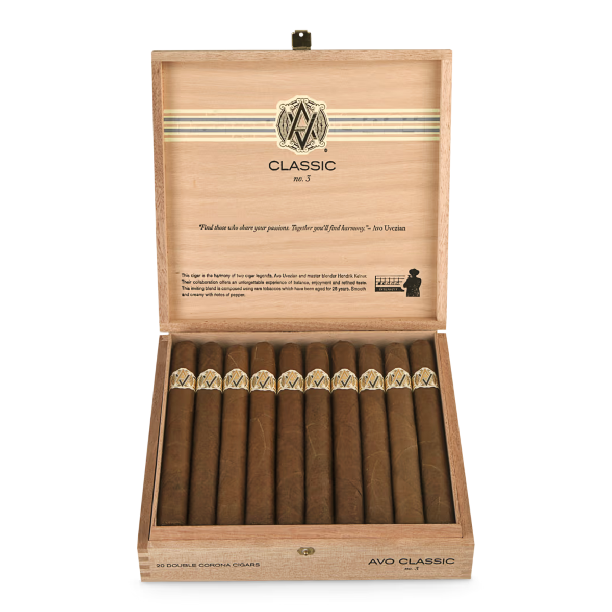 AVO Classic No 3 Double Corona 20ct Box