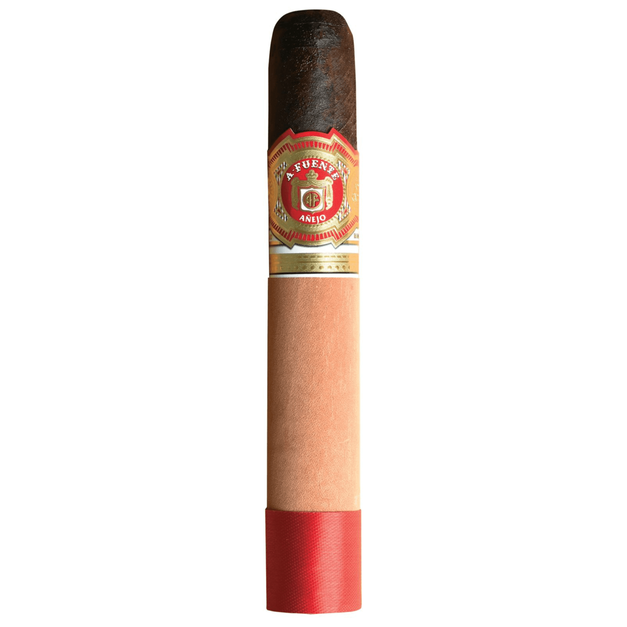 Arturo Fuente Anejo Reserva No.50 Maduro cigar with dark wrapper and red packaging, highlighting premium craftsmanship and rich flavor