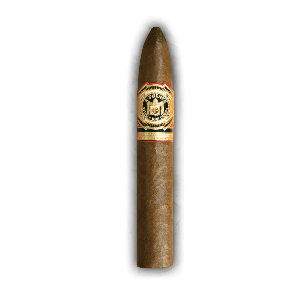 Arturo Fuente Don Carlos Belicoso cigar with African Cameroon wrapper and medium to full flavor from Dominican Republic.