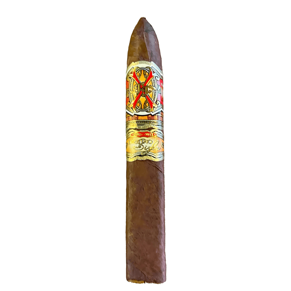 Arturo Fuente OpusX Destino Shark cigar with Dominican Habano wrapper, featuring bold flavors of cocoa, coffee, and spices.