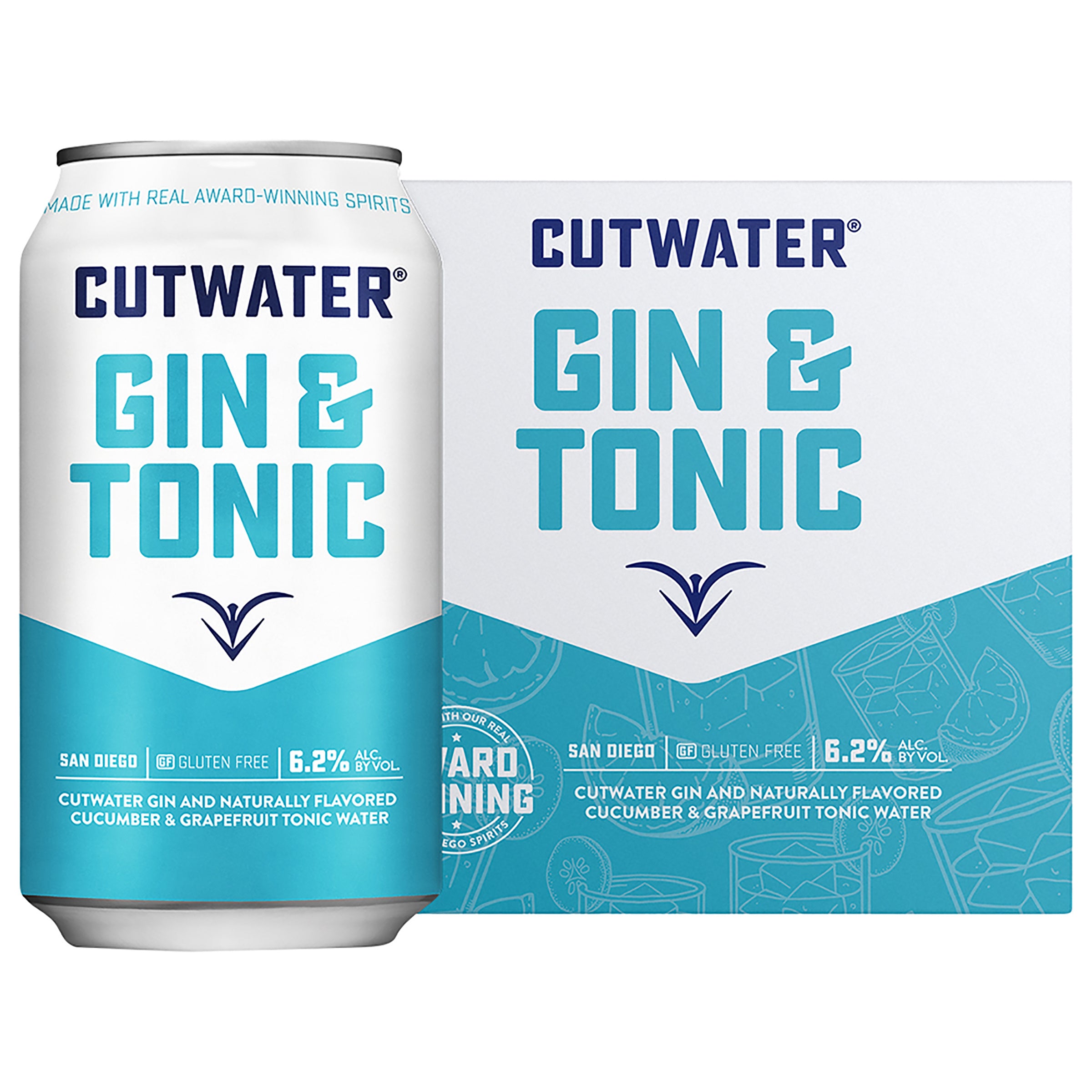 Cutwater Gin & Tonic 4 Pack | 12oz Can