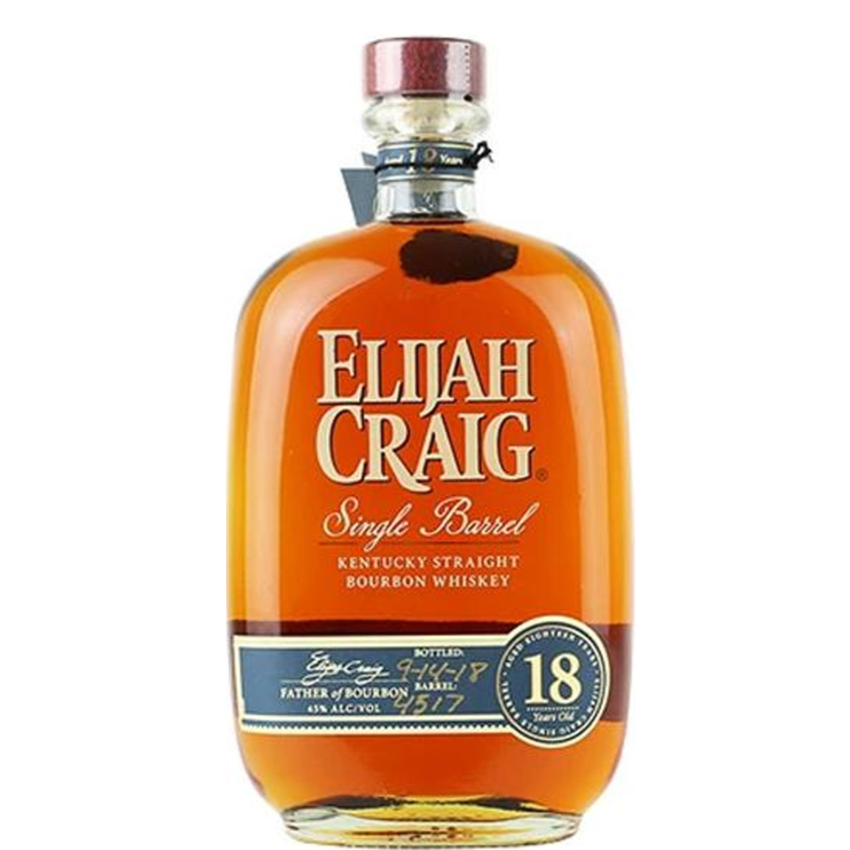 Elijah Craig Single Barrel 18yr Bourbon 750ml
