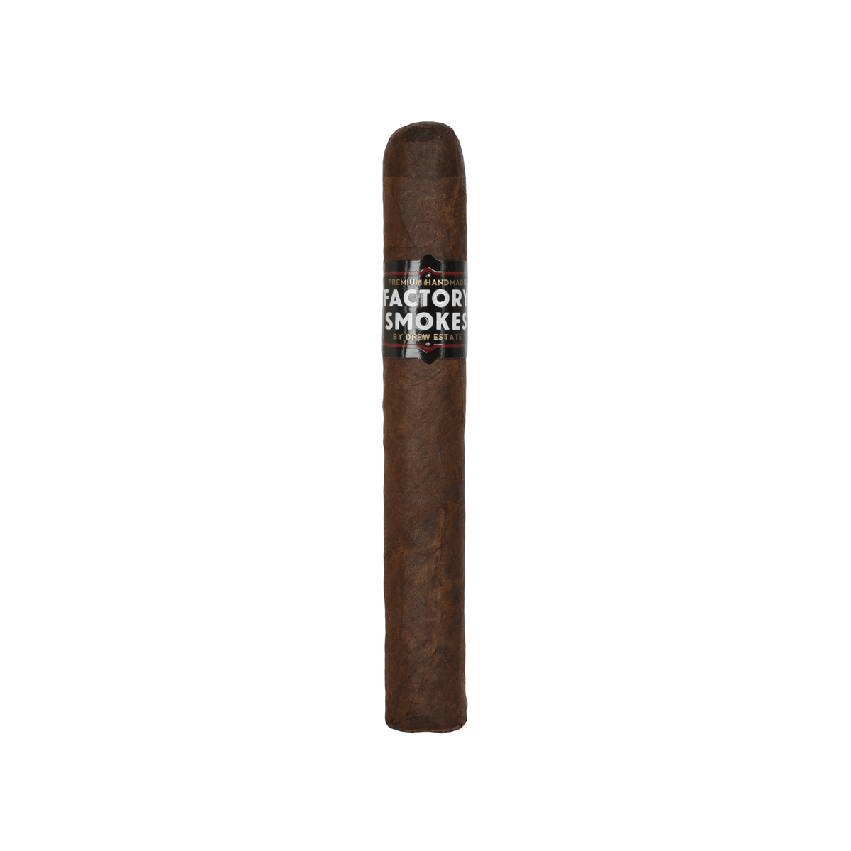 Factory Smokes Maduro Toro cigar with Nicaraguan filler and maduro wrapper, offering deep cocoa and espresso notes, medium strength.