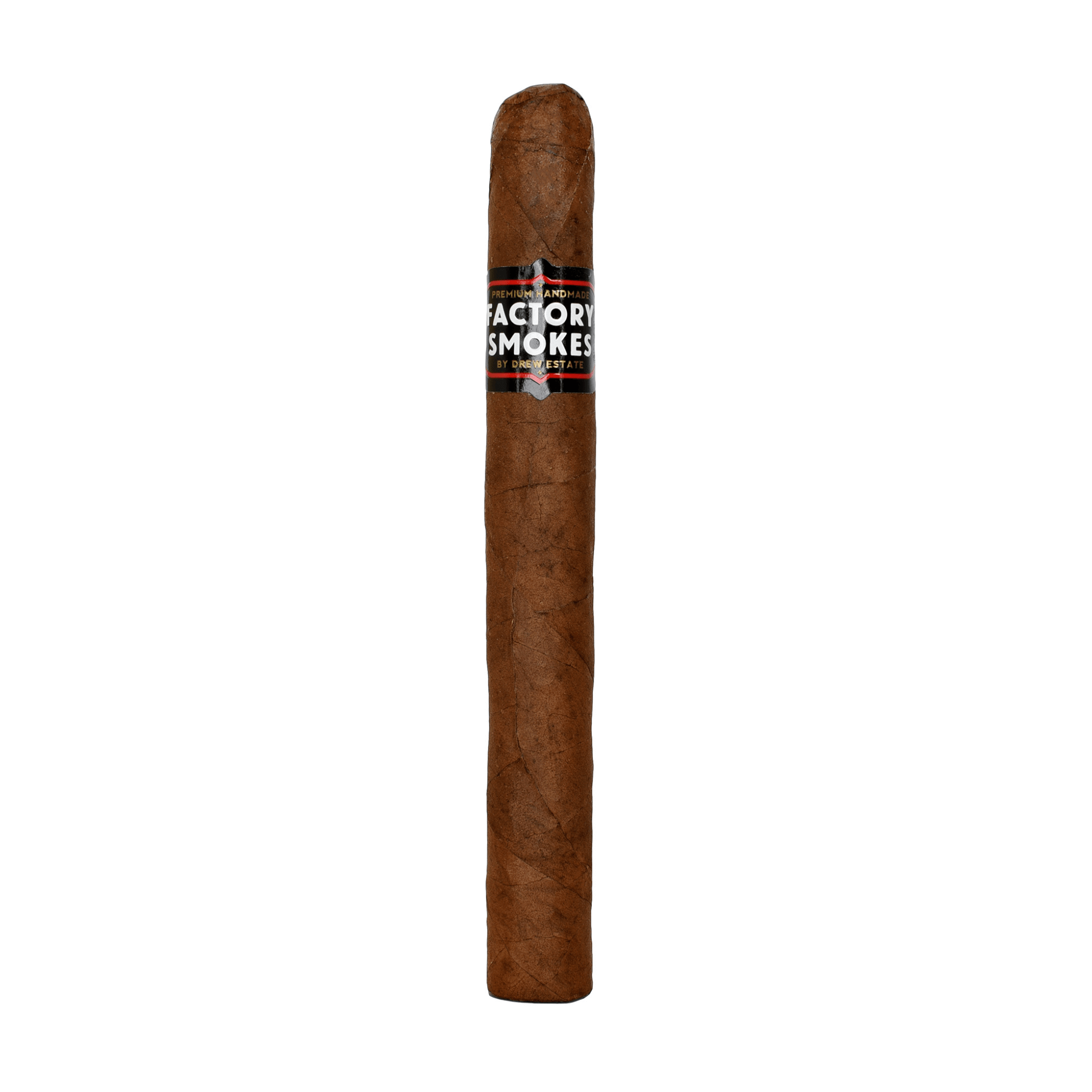 Factory Smokes Sweet Churchill cigar with Habano wrapper from Nicaragua, offering a smooth, sweet flavor with cocoa and spice notes.