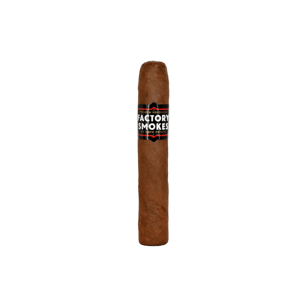 Factory Smokes Sweet Robusto cigar with Habano wrapper, size 5x54, mild-medium strength and sweetened cap.