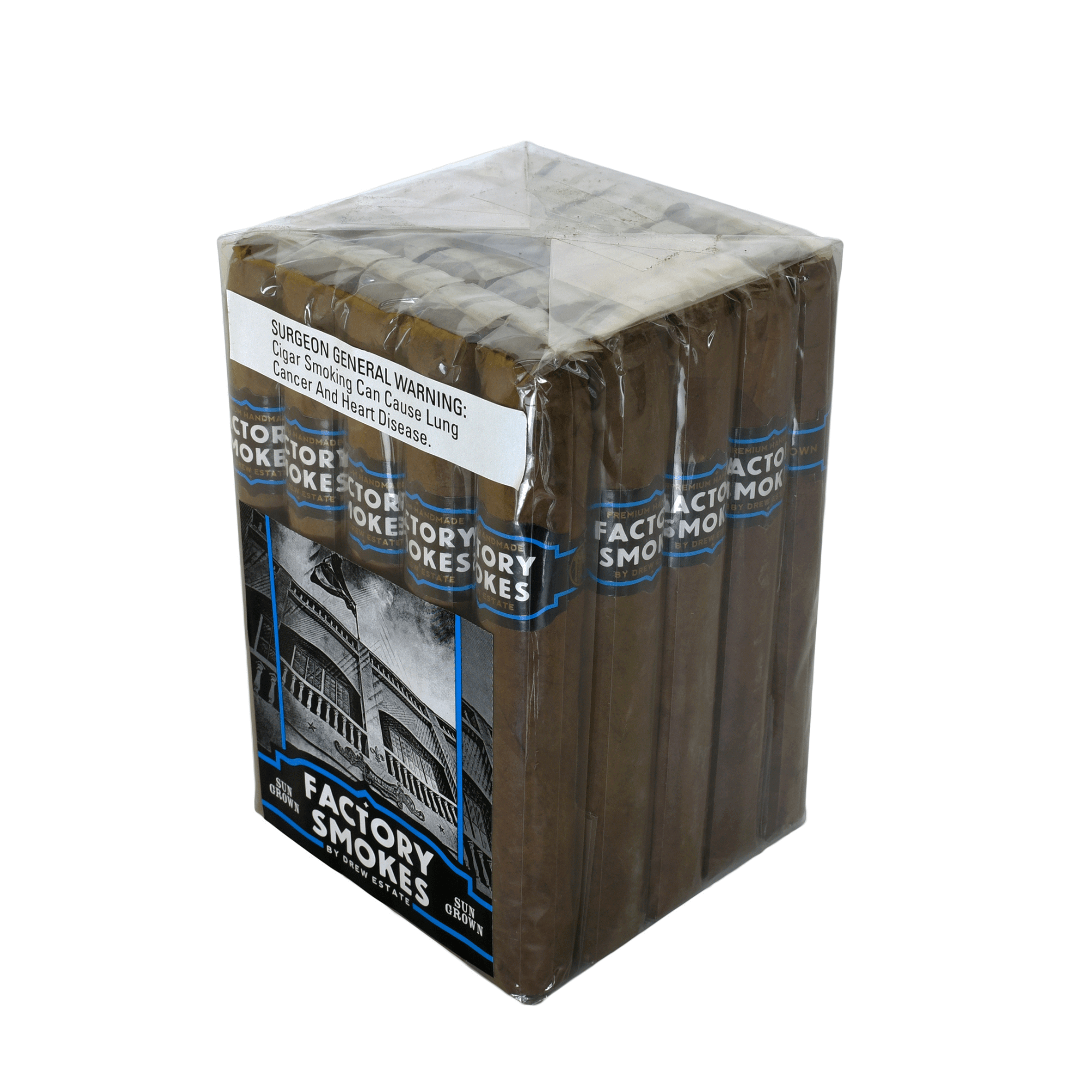 Factory Smokes Sun Grown Toro 25-ct bundle with Nicaraguan fillers and Indonesian binder, featuring earthy, nutty flavors.
