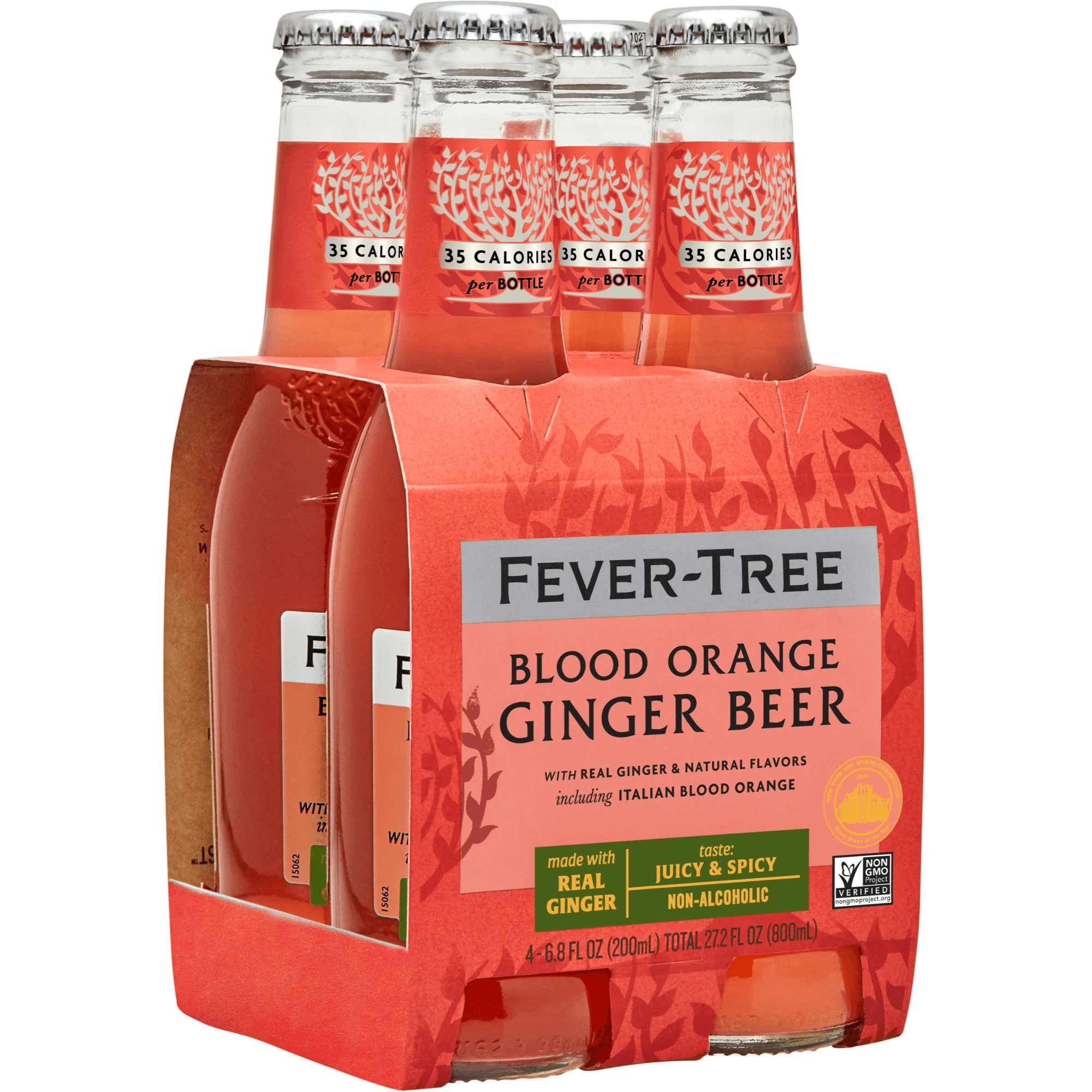 Fever Tree Blood Orange Ginger Beer 4 Pack | 200ml