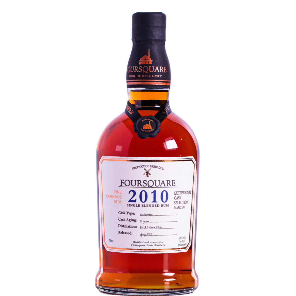 Foursquare 2010 12YR Rum 750ml