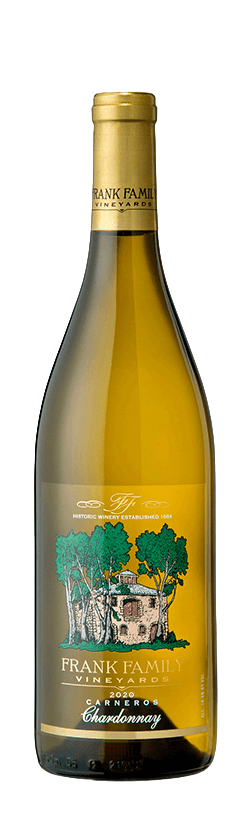 Frank Family Carneros Chardonnay 2021 750ml bottle, showcasing Napa Valley&