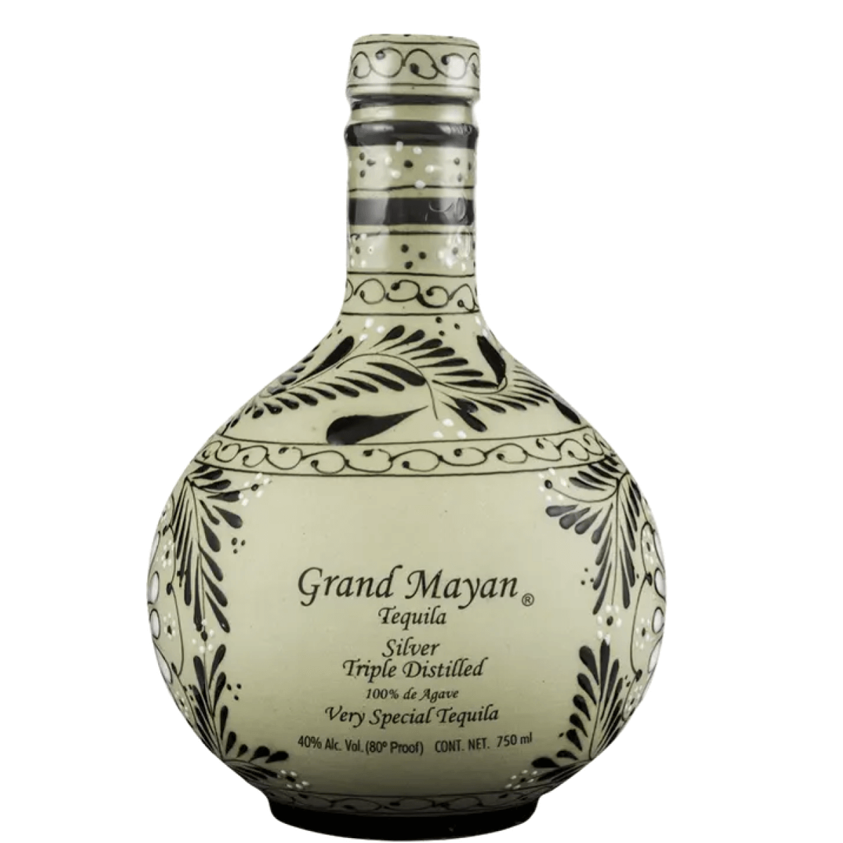 Grand Mayan Ceramic Silver Tequila 750ml
