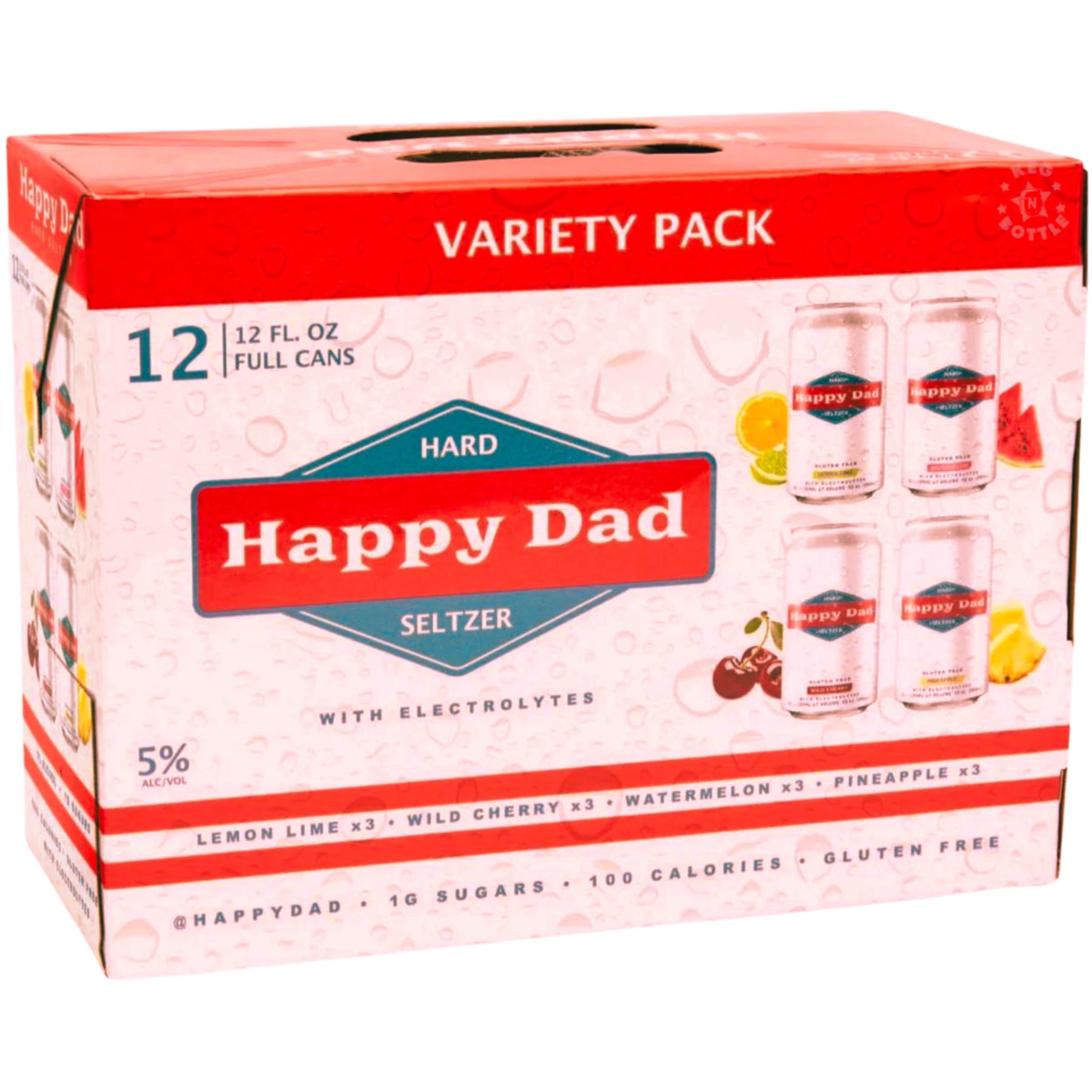 Happy Dad Seltzer Variety 12 Pack | 12oz Cans