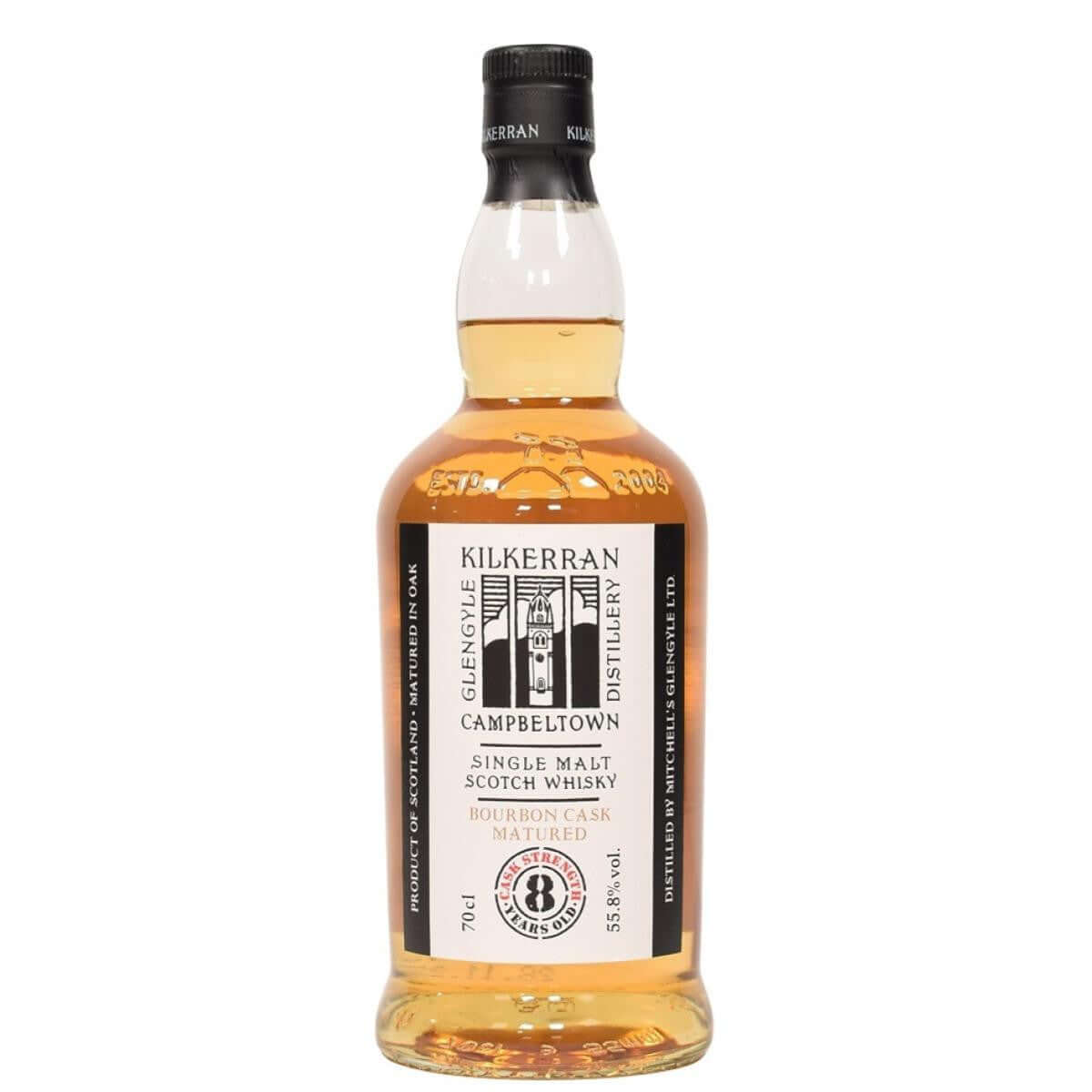 Kilkerran 8YR Cask Strength Bourbon Single Malt 750ml