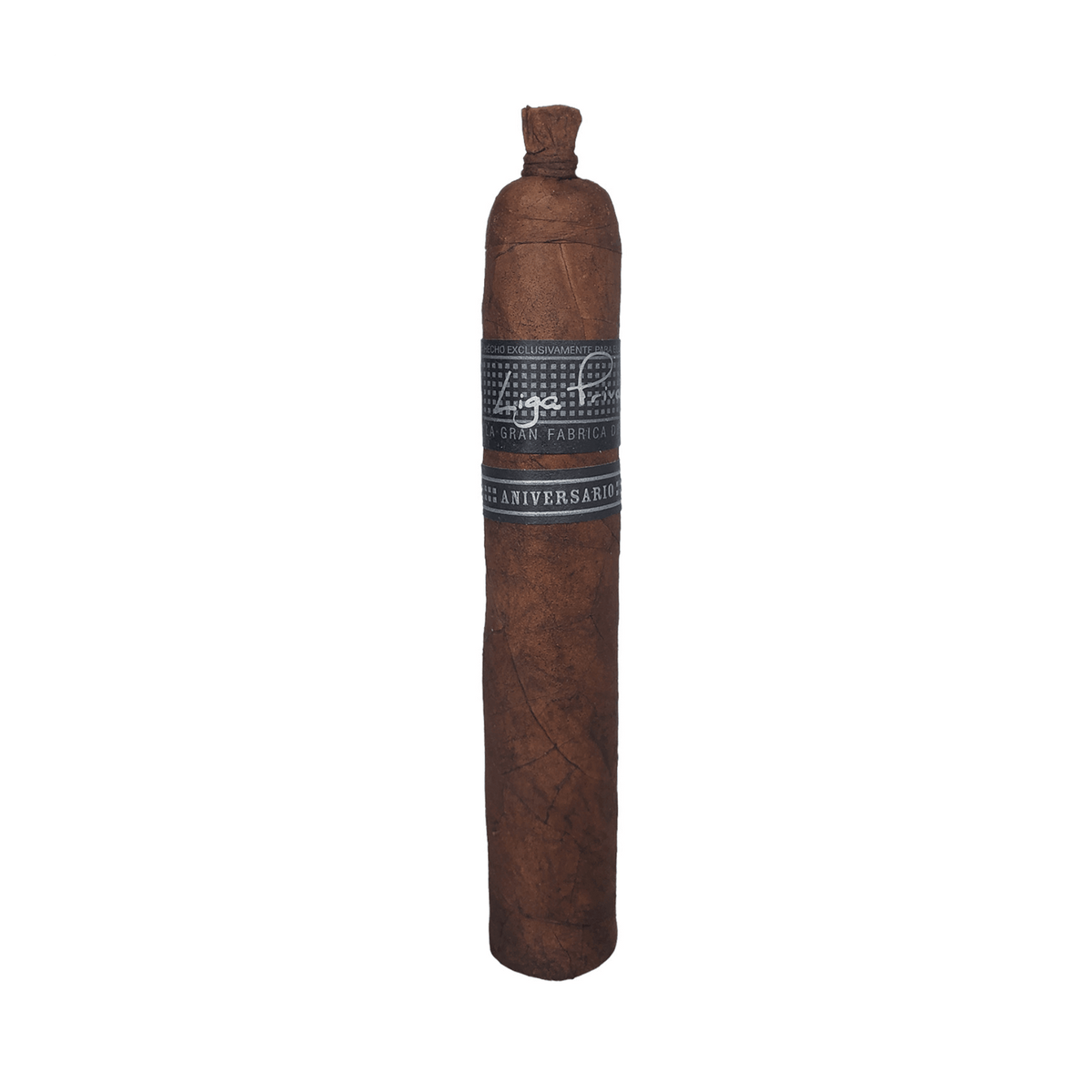 Liga Privada 10 Aniversario Robusto cigar with Connecticut River Valley Criollo wrapper, 5x54, medium-to-full strength.