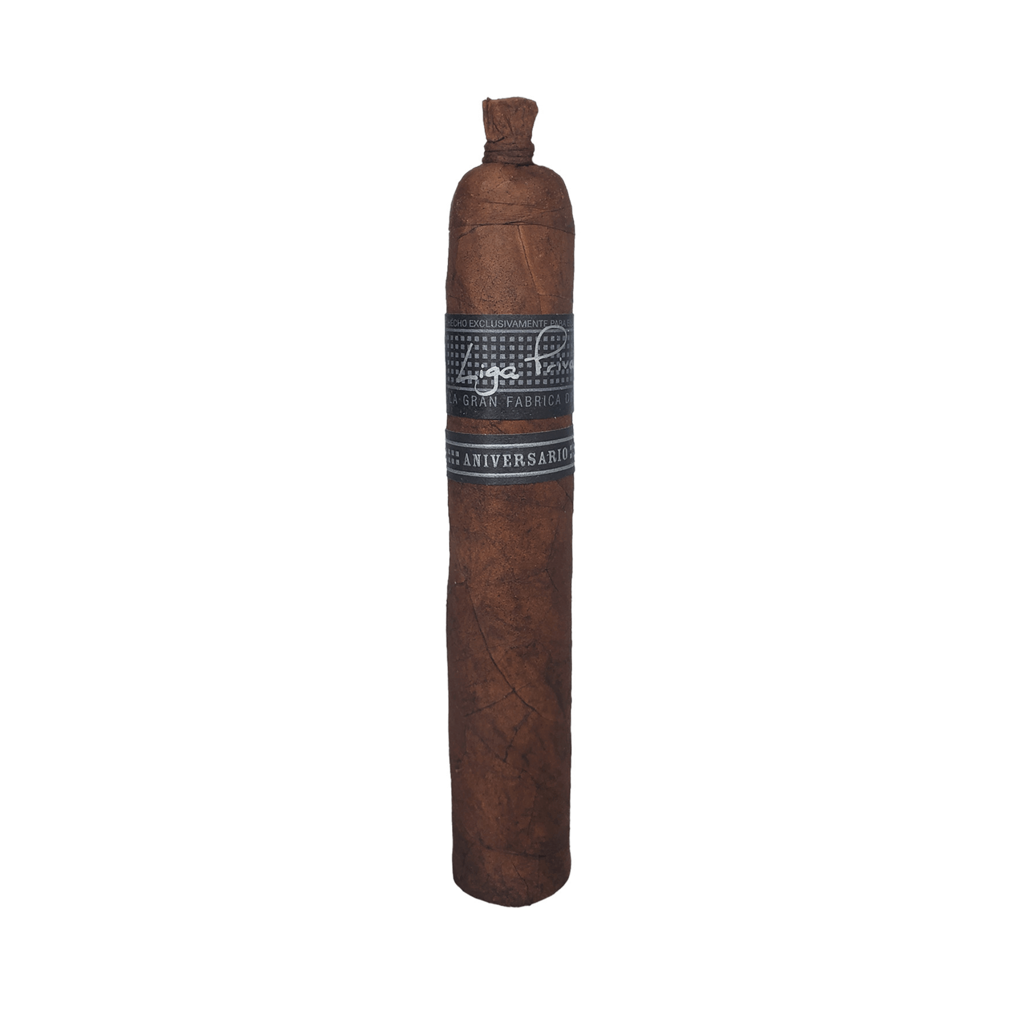 Liga Privada 10 Aniversario Robusto cigar with Connecticut River Valley Criollo wrapper, 5x54, medium-to-full strength.