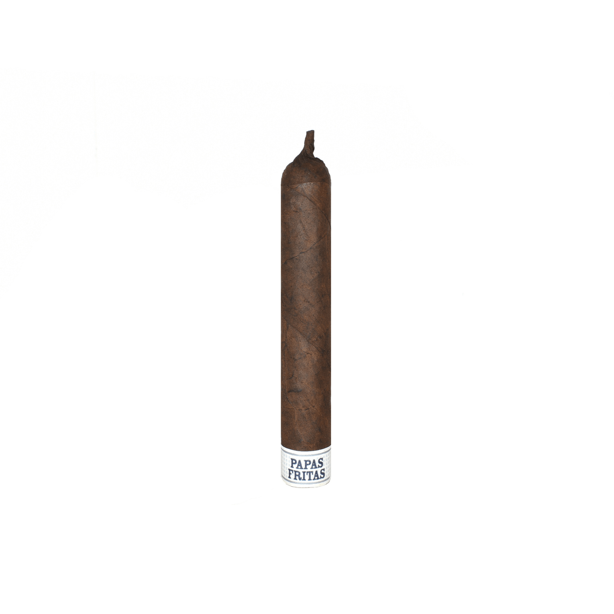 Liga Privada Unico Papas Fritas cigar with Connecticut Broadleaf Oscuro wrapper, showcasing premium Nicaraguan craftsmanship.