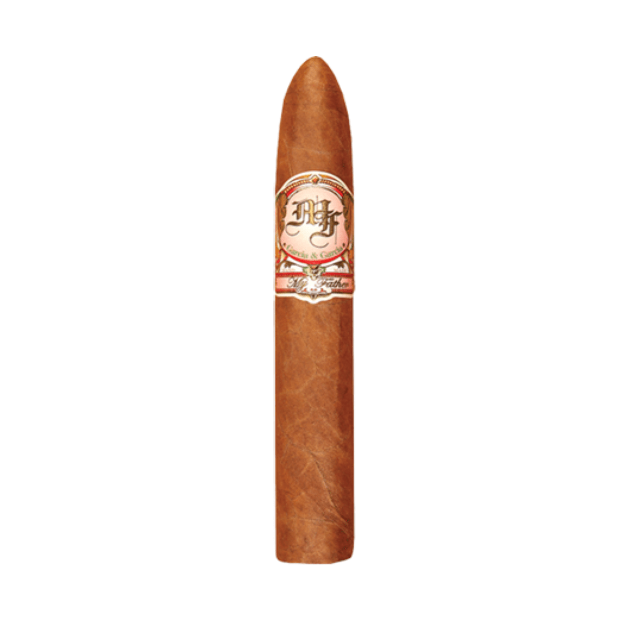 My Father No. 2 Belicoso cigar with Ecuadorian Habano Rosado wrapper, medium to full strength, featuring bold flavors and Nicaraguan origin.