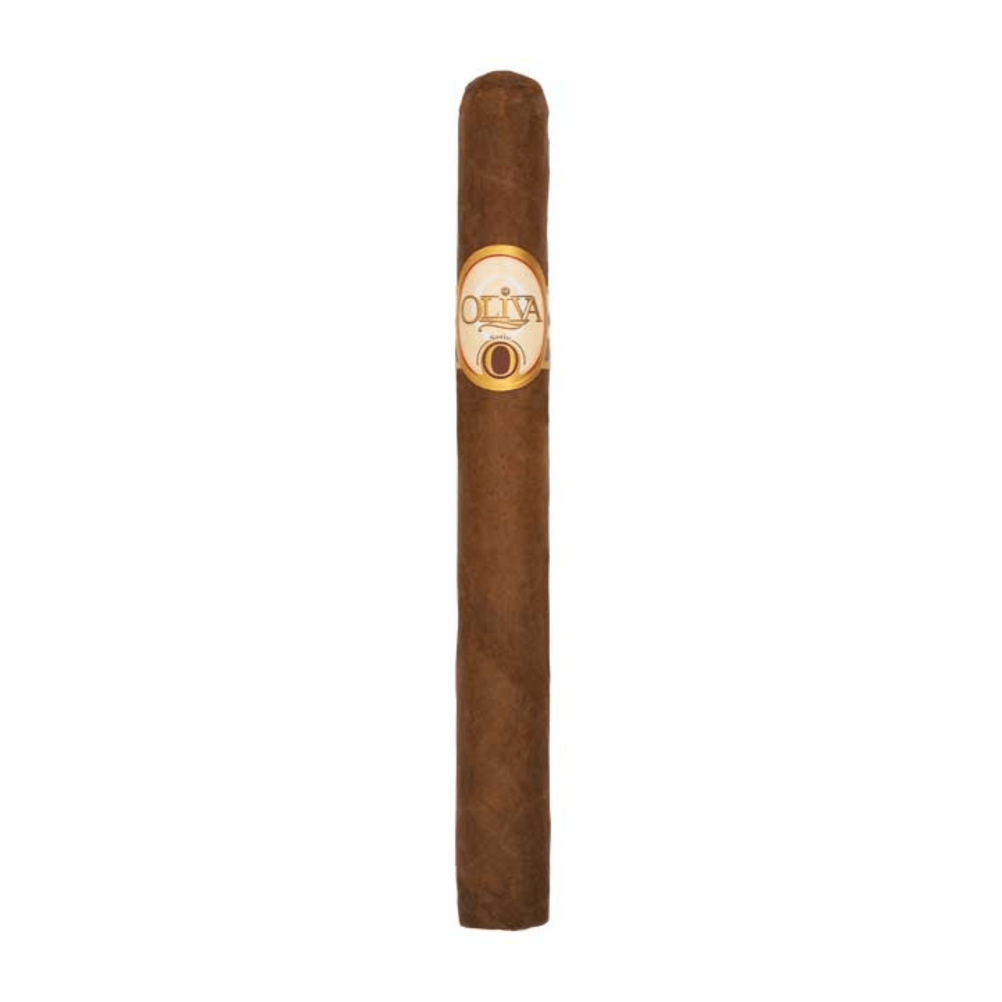 Oliva Serie O Churchill cigar with sun-grown Habano wrapper, showcasing Nicaraguan craftsmanship, medium to full strength.