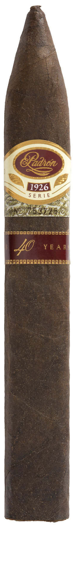 Padron 1926 No. 40 Natural cigar, featuring a Nicaraguan sun-grown wrapper, known for its full-bodied flavor profile.