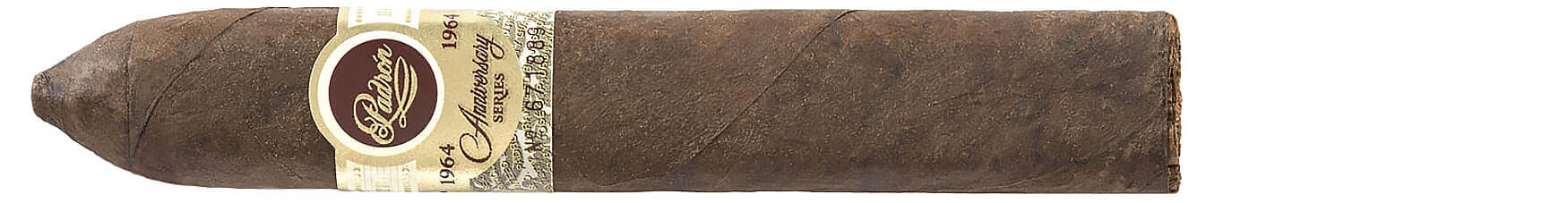 Padron 1964 Belicoso Natural cigar, 5x52 size, featuring Nicaraguan sun-grown wrapper, medium to full strength, with cedar and cocoa notes.