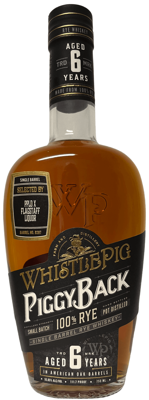 Whistlepig Single Barrel PPLDxFlag Piggy Back 6YR Rye 750ml