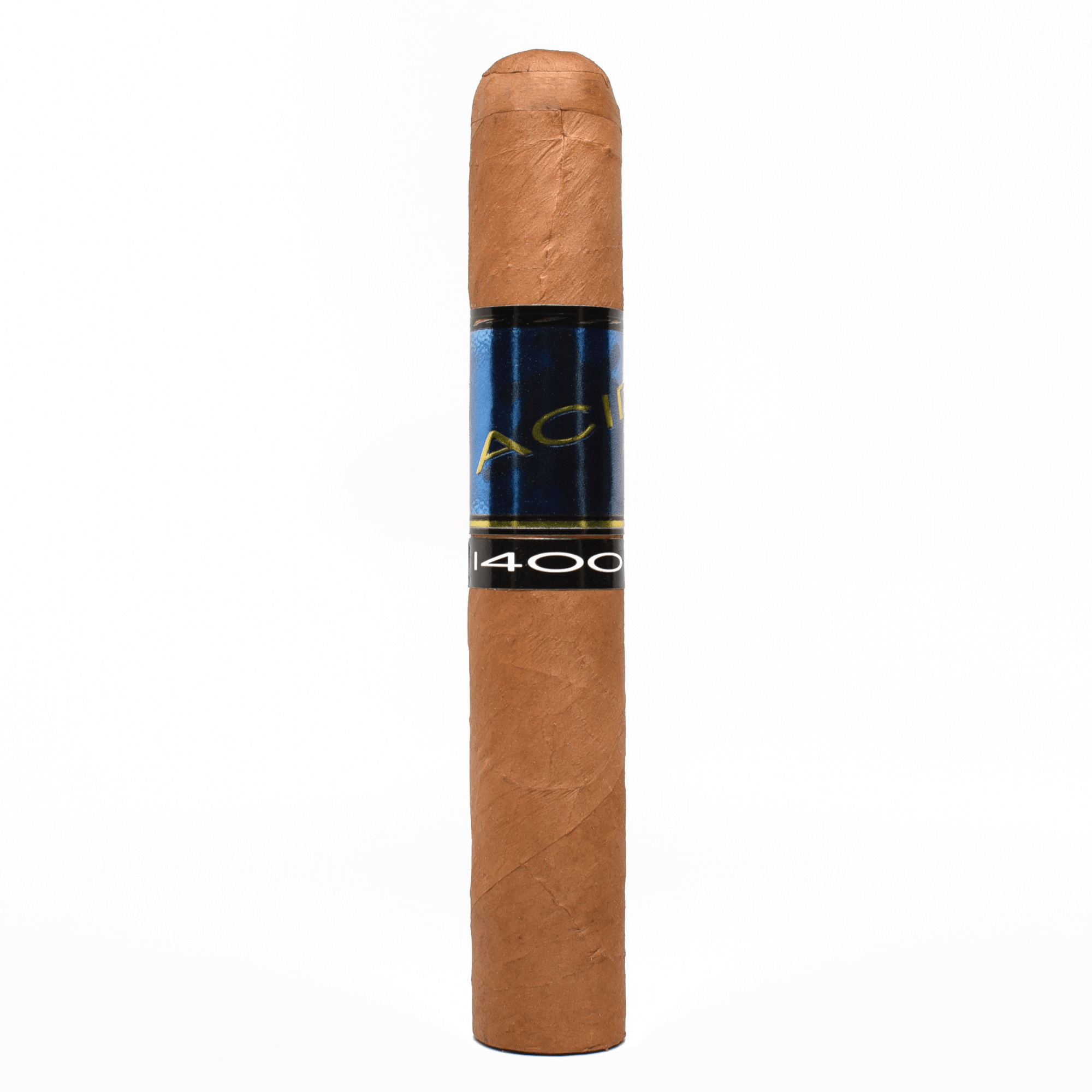 Drew Estate ACID 1400CC cigar with Connecticut Shade wrapper, combining sweet cream and herbal botanicals, 5 x 50 Robusto size.