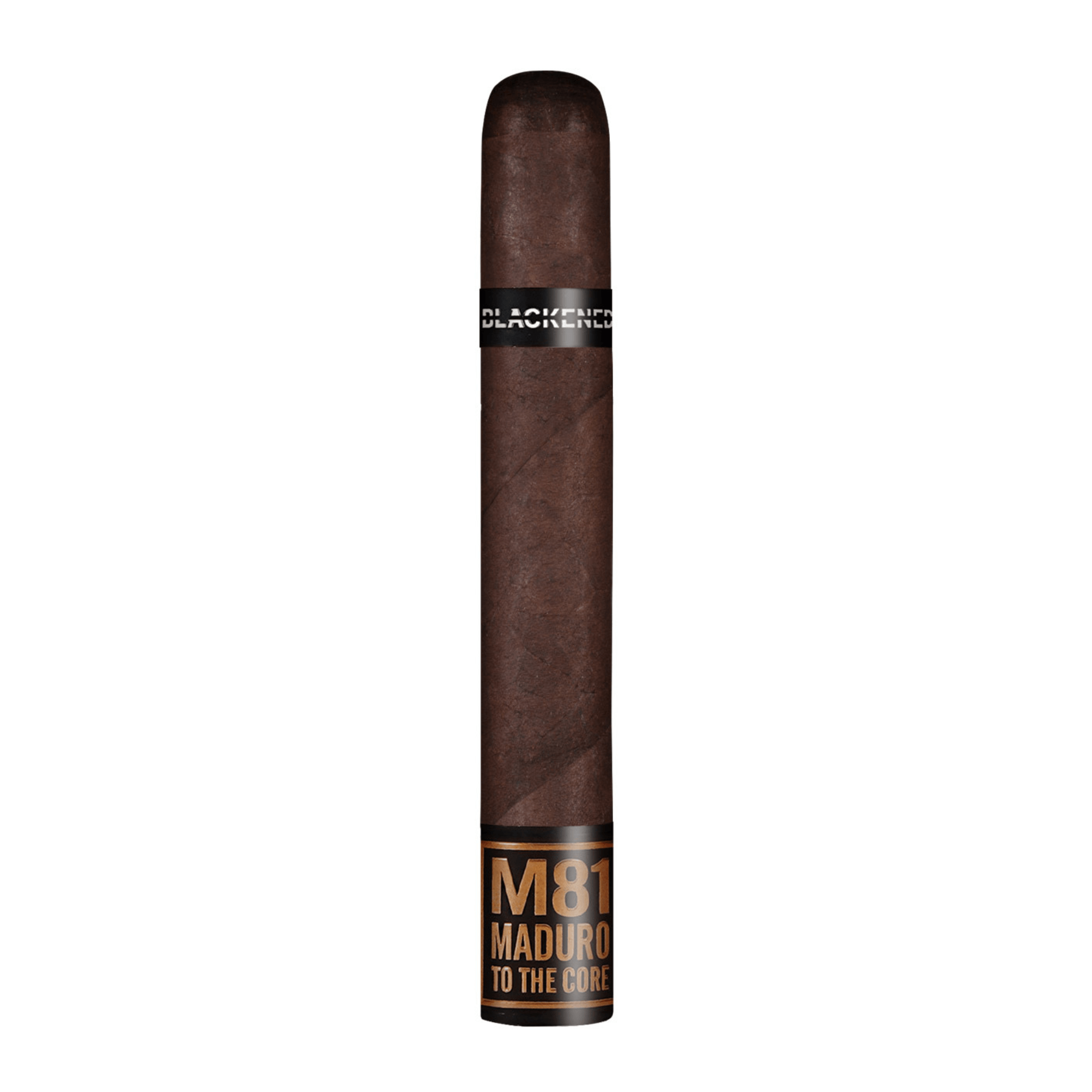 Drew Estate Blackened M81 cigar with Connecticut Broadleaf Maduro wrapper and bold full-bodied flavor.