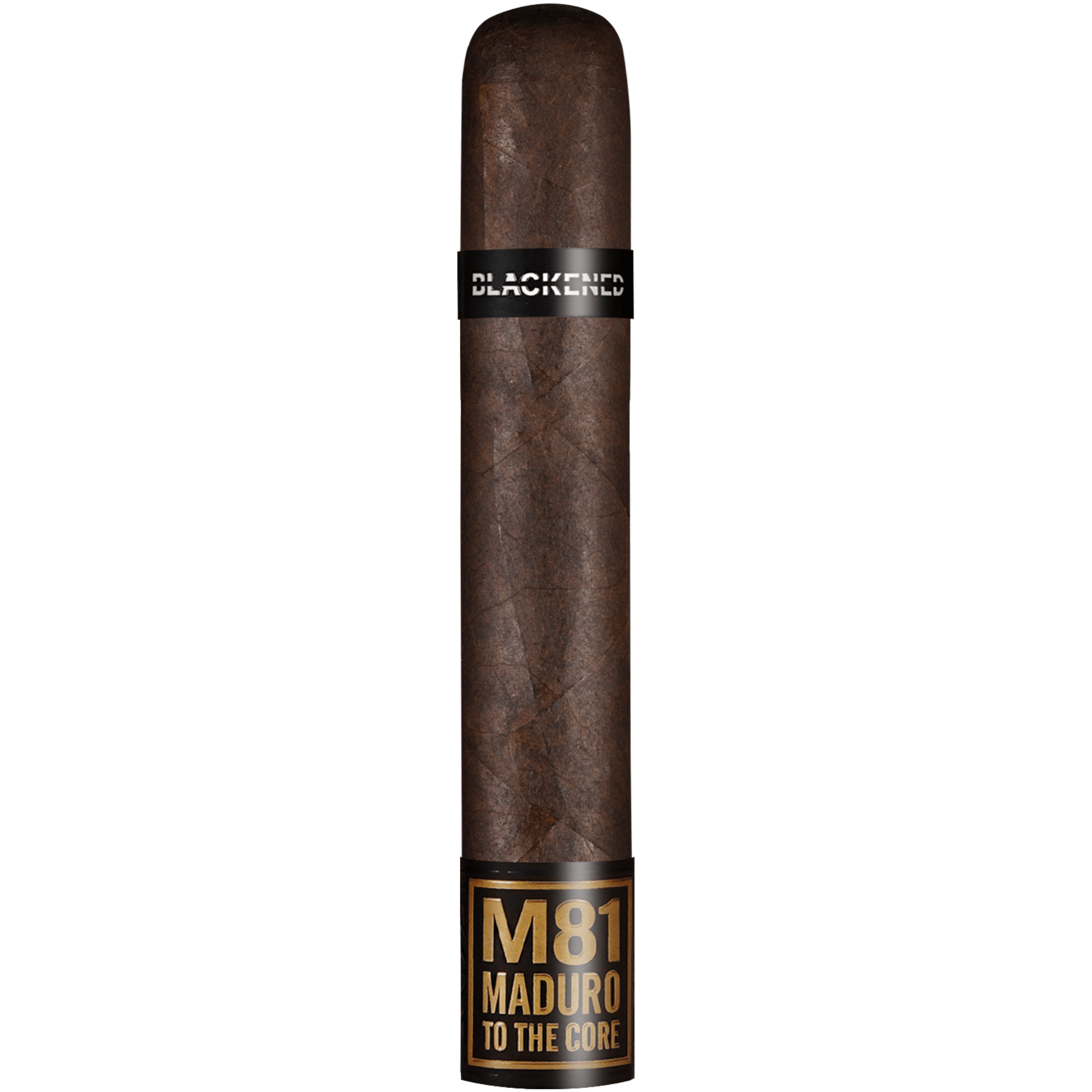 Drew Estate Blackened M81 Robusto cigar with Maduro wrapper, rich flavor, and full-bodied strength, crafted in Nicaragua.