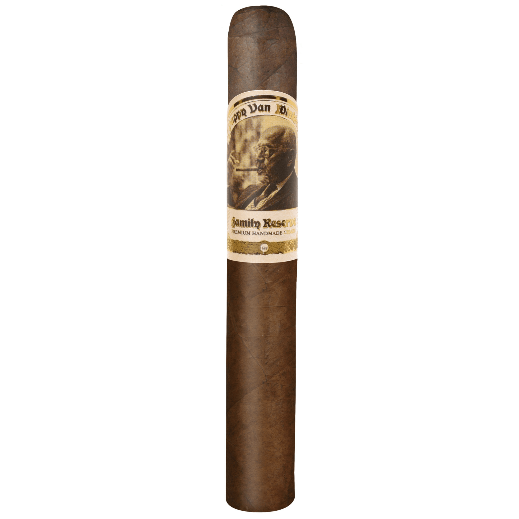 Drew Estate Pappy Van Winkle Toro cigar with Ecuadorian Habano Oscuro wrapper and aged Nicaraguan and Dominican fillers.