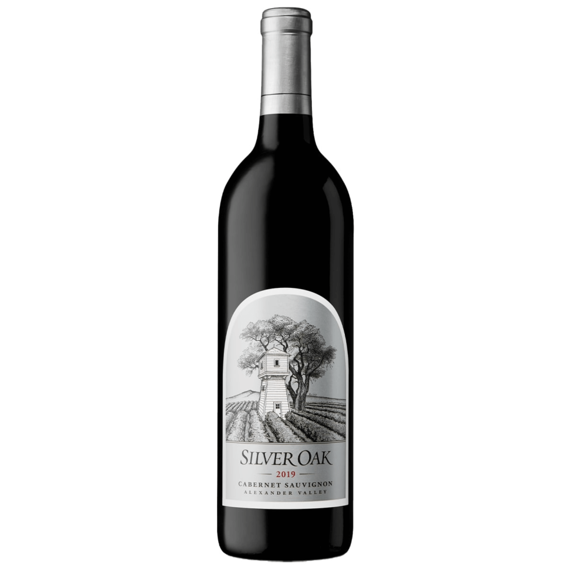 Silver Oak Alexander Valley Cabernet Sauvignon 2019 750ml wine bottle