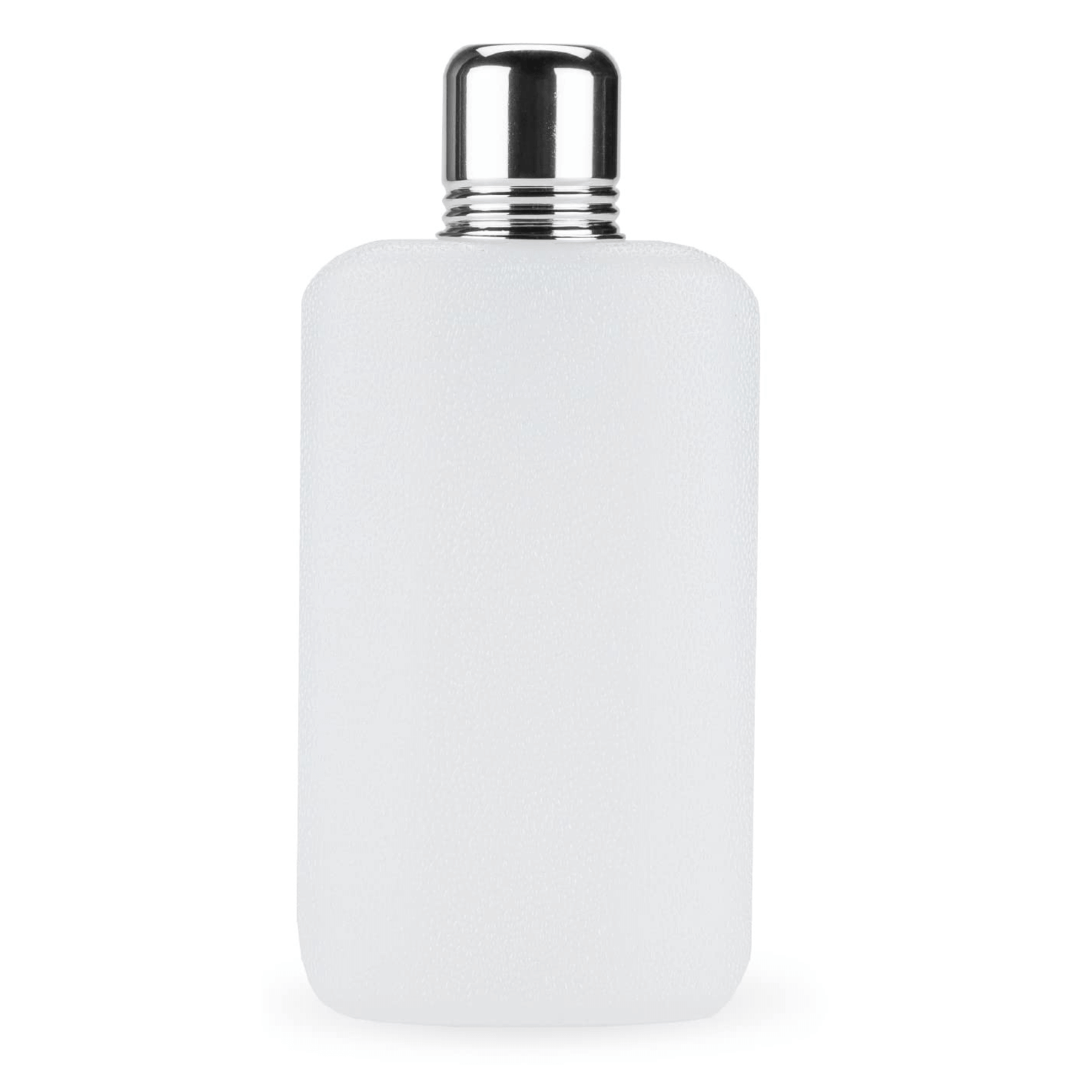 Sleek stainless steel True Rogue Travel Flask 16oz for carrying spirits on the go, fits in pockets or bags, ideal for whiskey lovers.