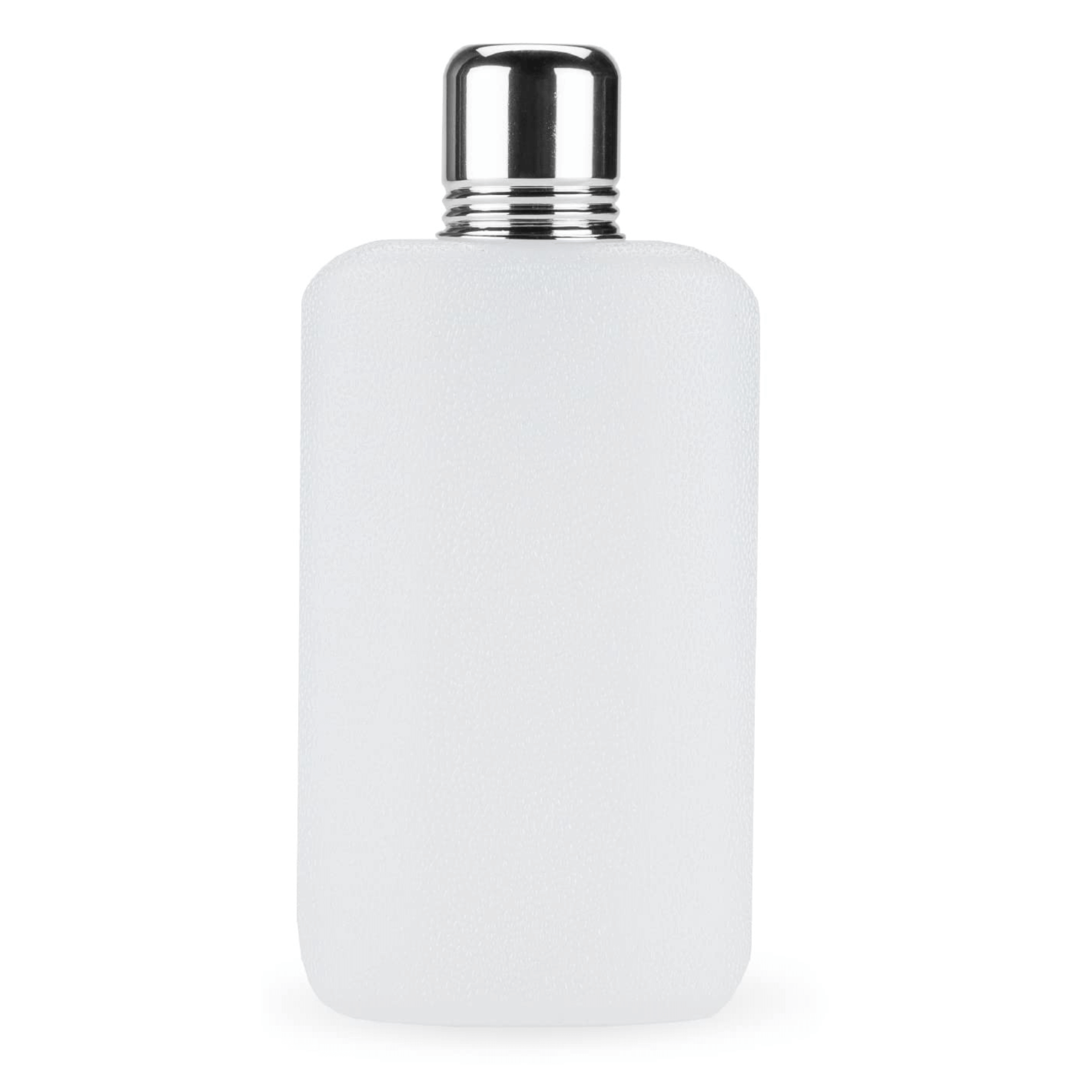 Sleek stainless steel True Rogue Travel Flask 16oz for carrying spirits on the go, fits in pockets or bags, ideal for whiskey lovers.