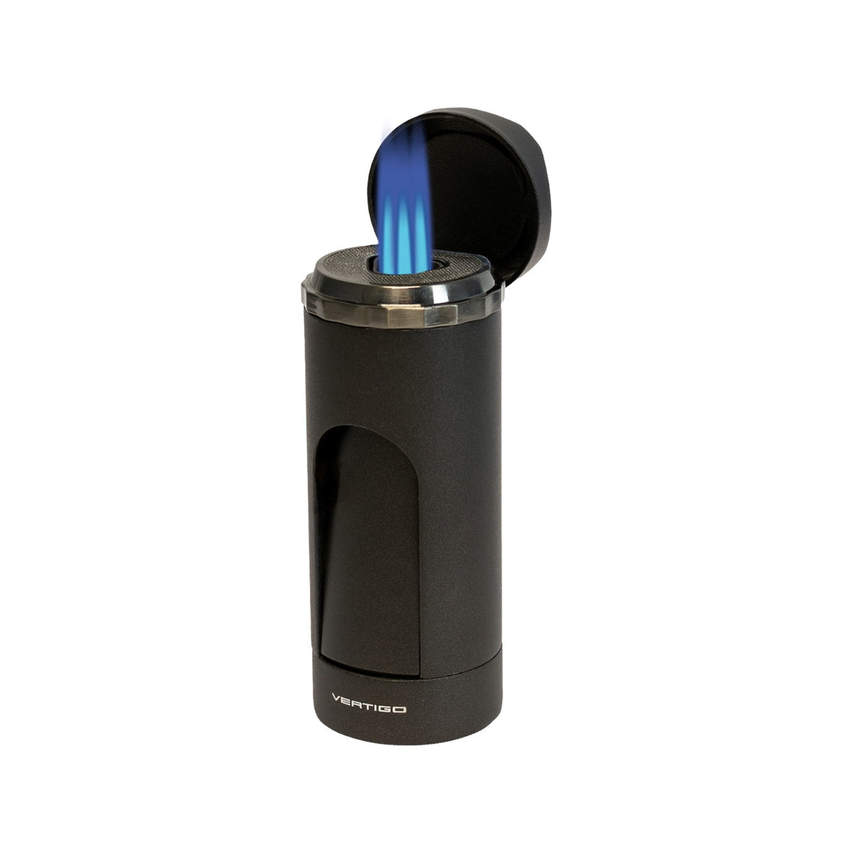 Vertigo King Triple-Torch Desktop Lighter Black - cigar accessory