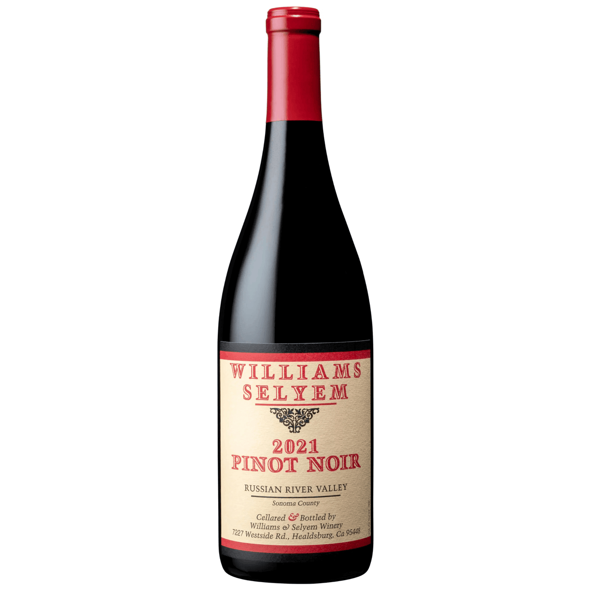 Williams Selyem Russian River Valley Pinot Noir 2021 wine bottle