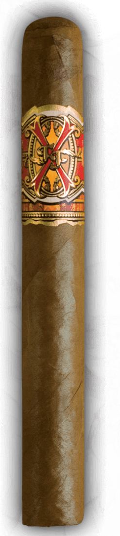 Arturo Fuente OpusX Perfecxion No. 2 cigar with Dominican Sun Grown Rosado wrapper and elegant band design.