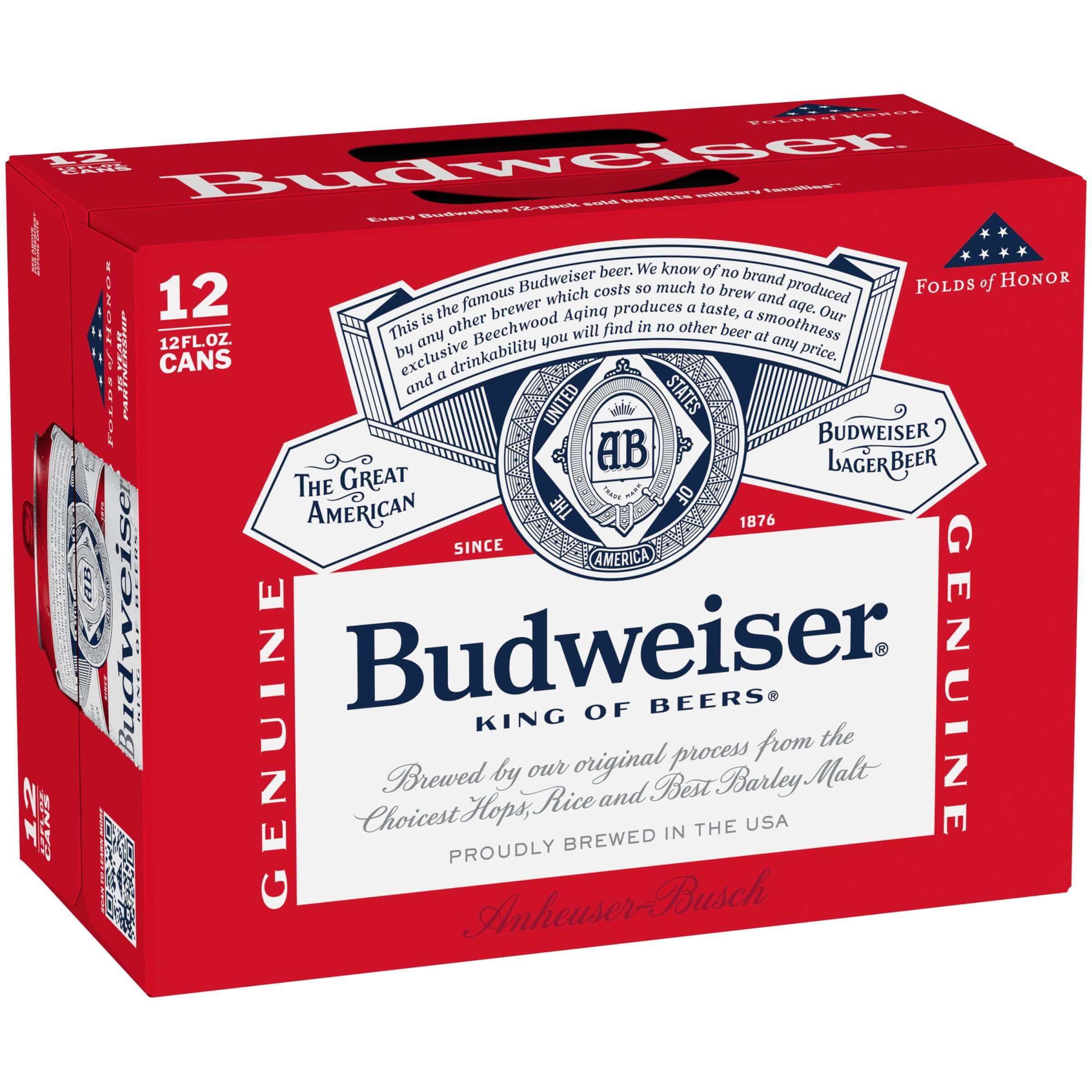 Budweiser 12 Pack | 12oz Cans