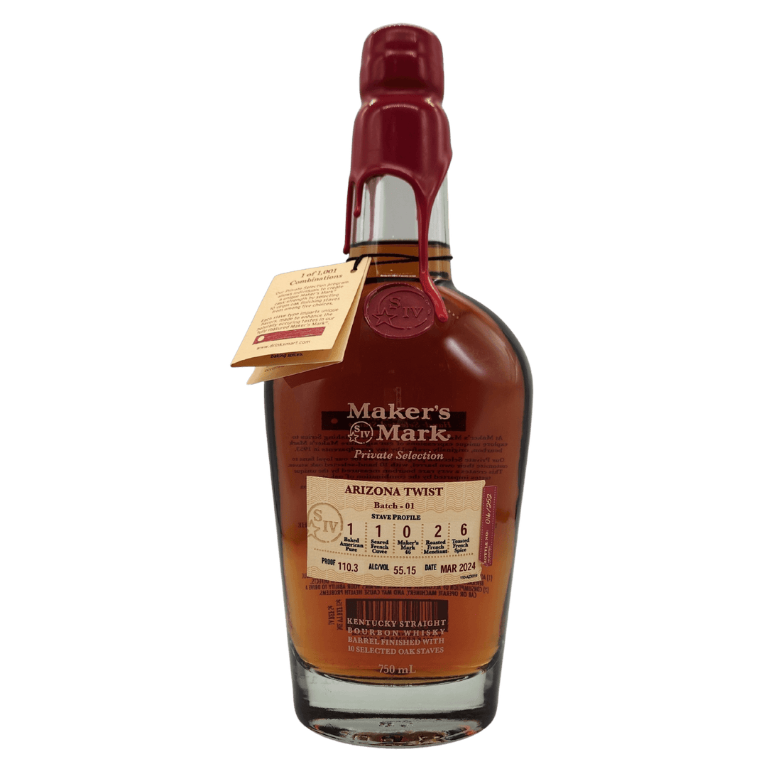 Maker's Mark Private Select 'Arizona Twist' Bourbon 750mL – Park Maker's Mark Private Select 'Arizona Twist' Bourbon 750mL – Park