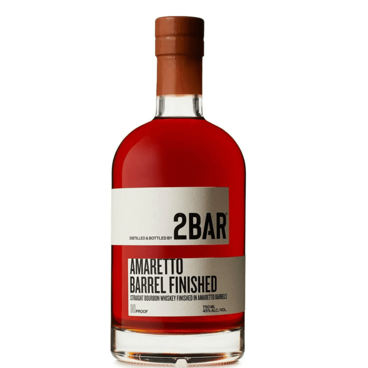 2Bar Bourbon 750ml - Amaretto Finished