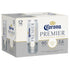 12-pack of Corona Premier 12oz cans, American Light Lager from Grupo Modelo, Mexico, low-carb and refreshing with citrus notes.