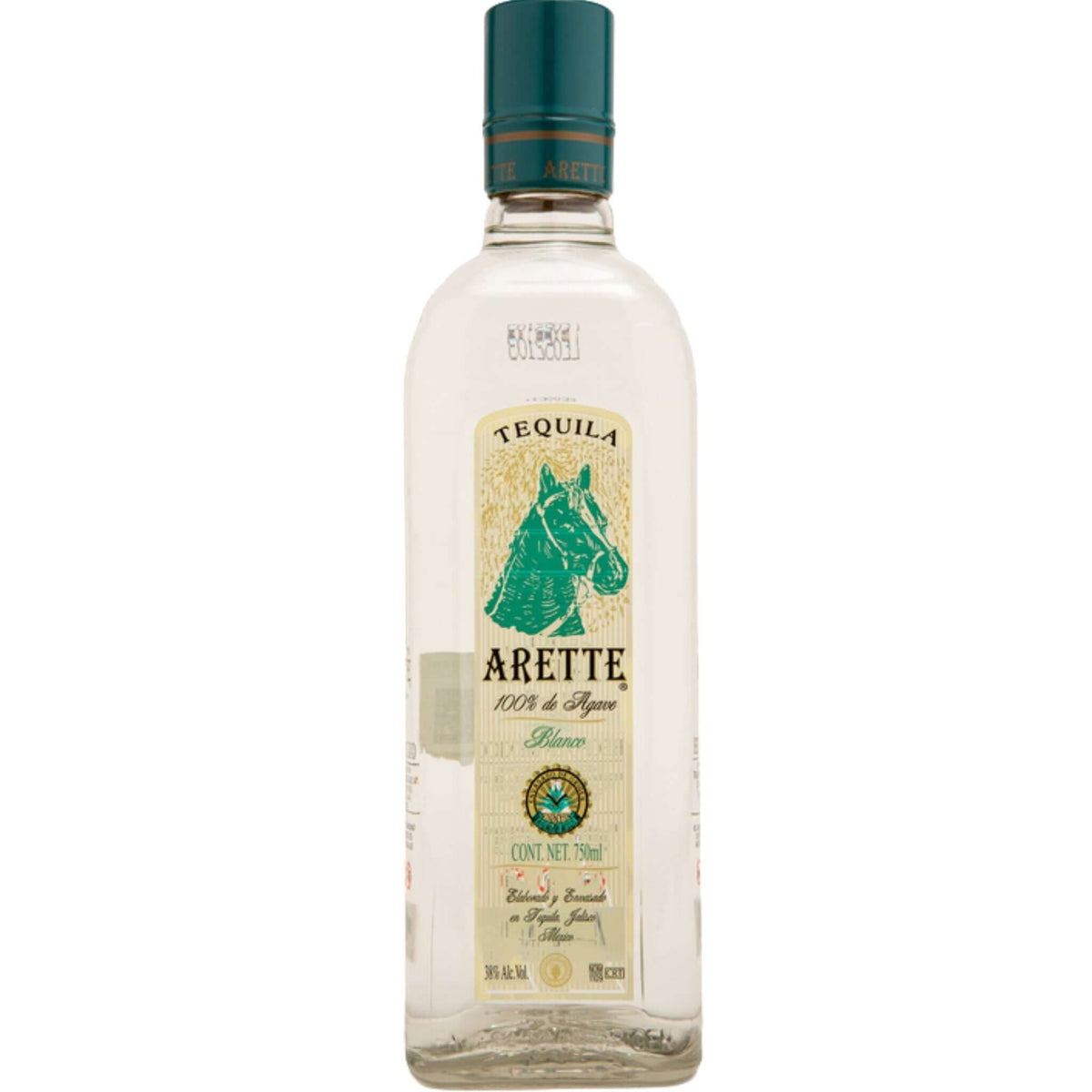 Arette Tequila Blanco 700ml bottle, crafted from 100% blue Weber agave in Jalisco at El Llano distillery.
