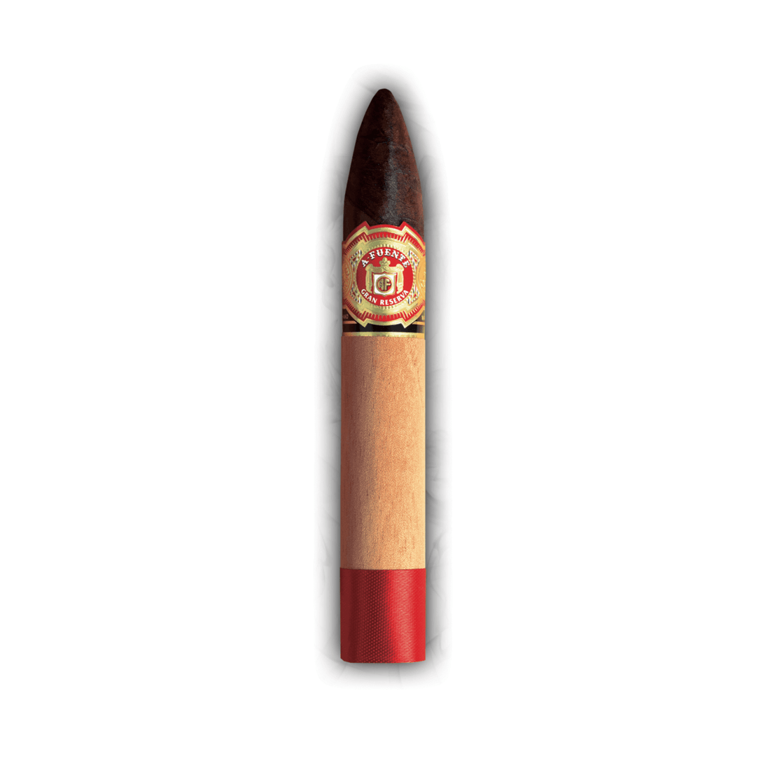 Arturo Fuente Chateau Queen B Sun Grown cigar with Ecuadorian Rosado wrapper, Dominican filler, medium to full strength.