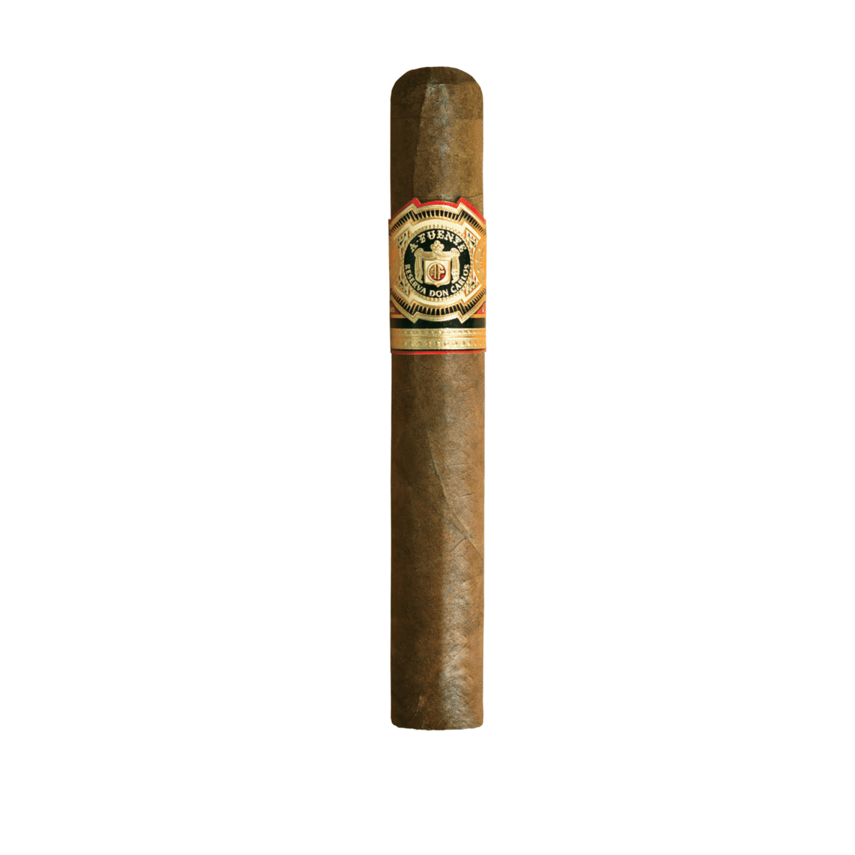 Arturo Fuente Don Carlos Doble Robusto cigar with African Cameroon wrapper, 5.75 x 52 size, medium to full strength.