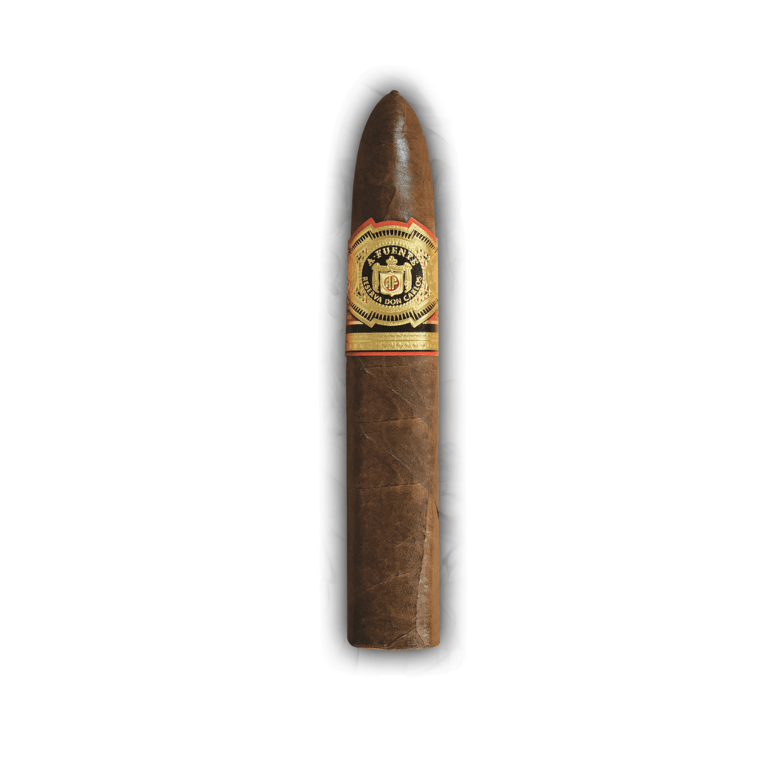 Arturo Fuente Don Carlos Eye of the Shark cigar, medium to full strength, box-pressed belicoso, with Cameroon wrapper, 5 ¾ x 52.