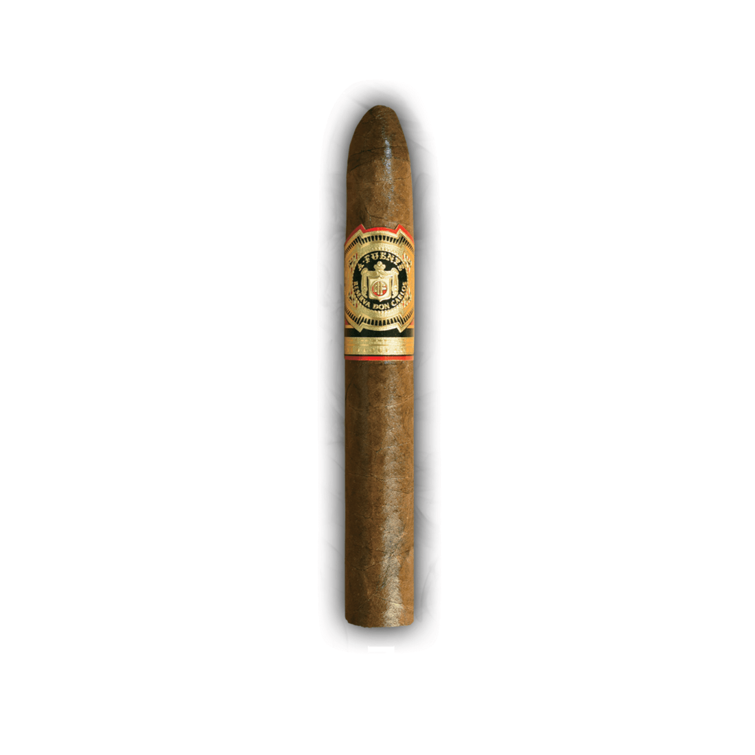Arturo Fuente Don Carlos No. 4 cigar, Dominican Republic, African Cameroon wrapper, medium to full strength, rich cedar and cocoa flavors