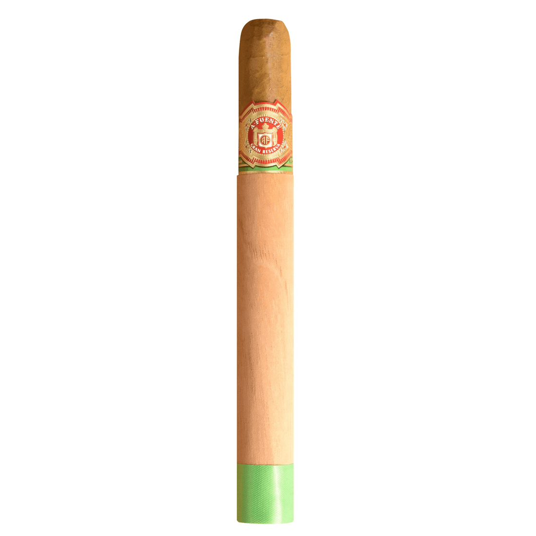 Arturo Fuente Royal Salute Natural Cigar with red and gold band, featuring a classic shape and elegant wrapper.