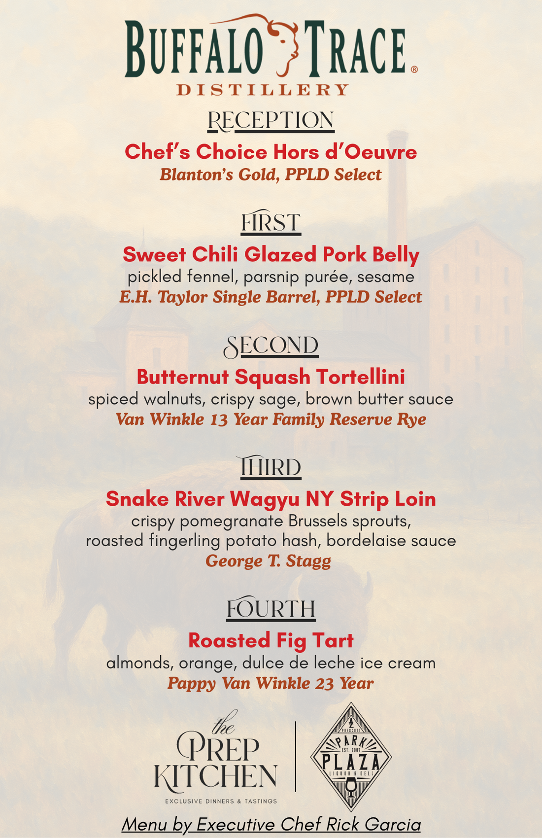 The Chef’s Experience: A Rare Evening with Buffalo Trace