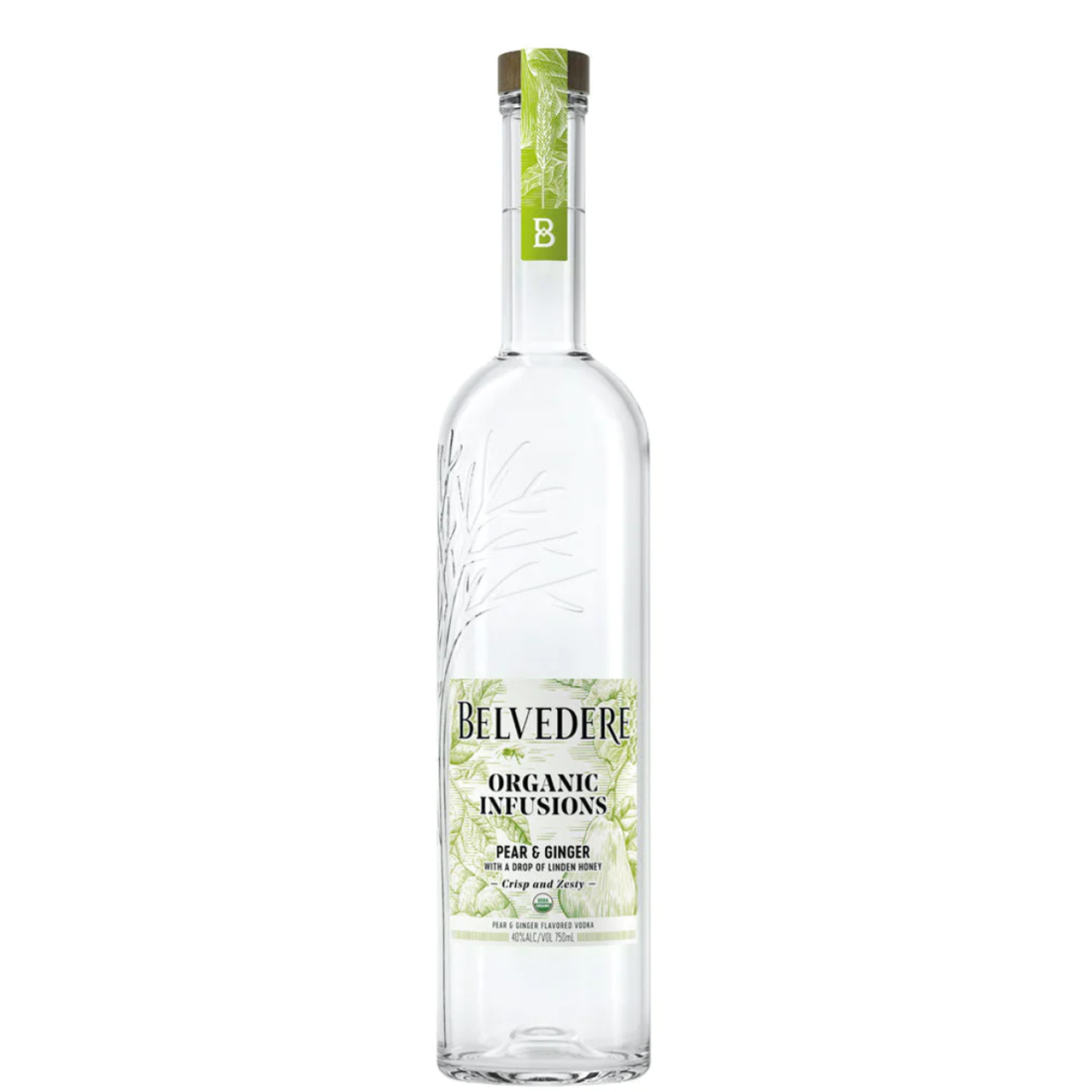 Belvedere Organic Infusions Vodka 750ml - Pear &amp; Ginger