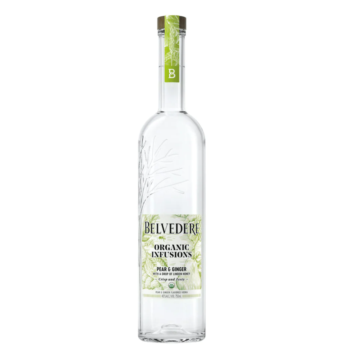 Belvedere Organic Infusions Vodka 750ml - Pear &amp; Ginger
