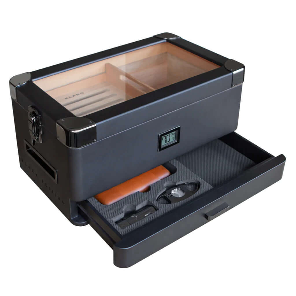 Klaro Black Edition Military Humidor