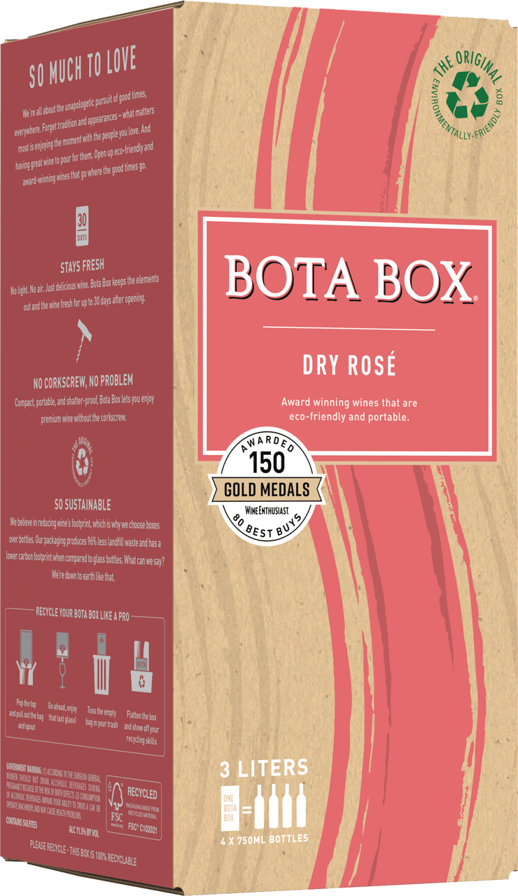 Bota Box Dry Rose 3L – Park Plaza Liquor and Deli